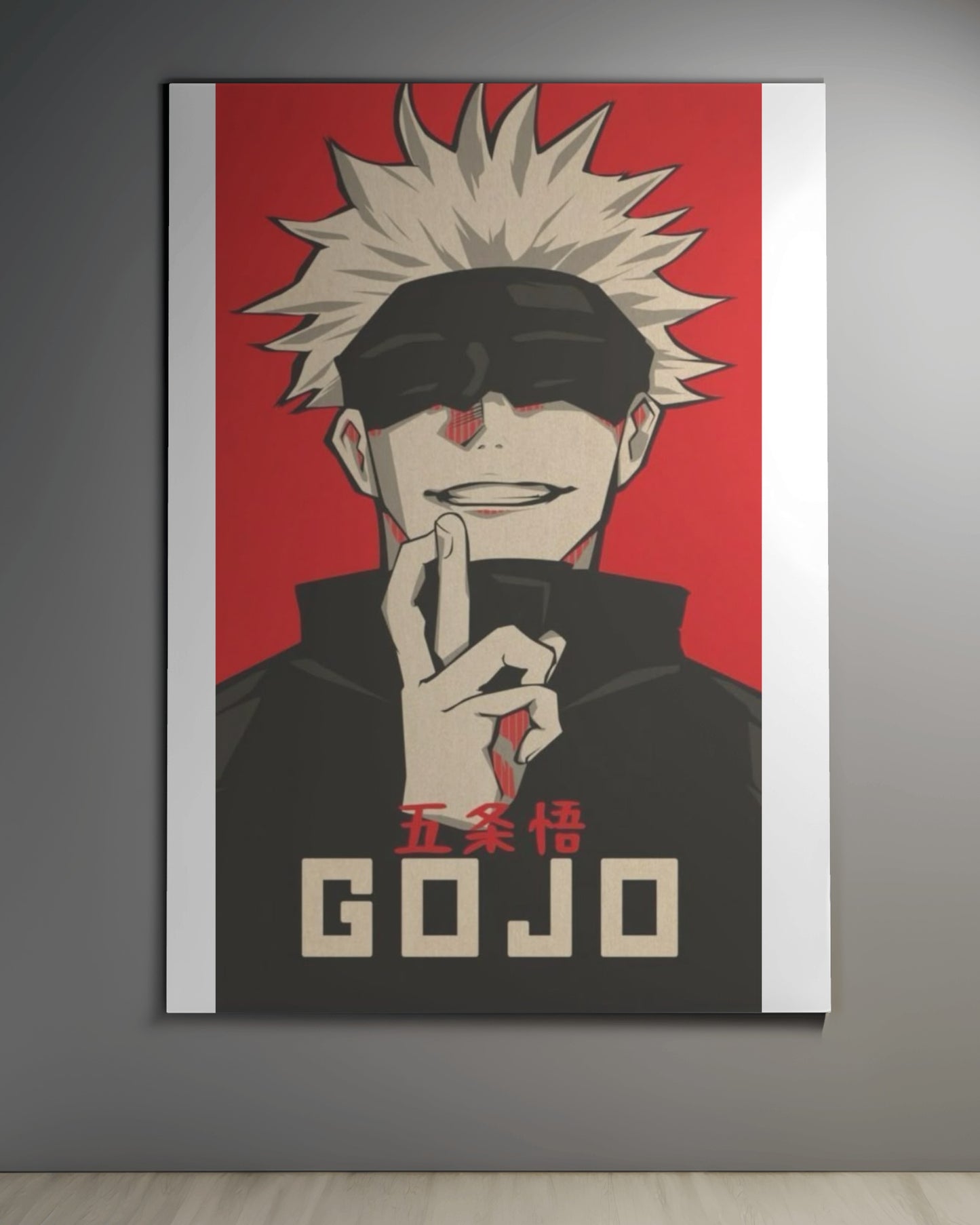 gojo anime lovers wall poster