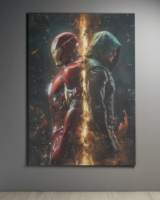 ironman vs dr doom wall poster