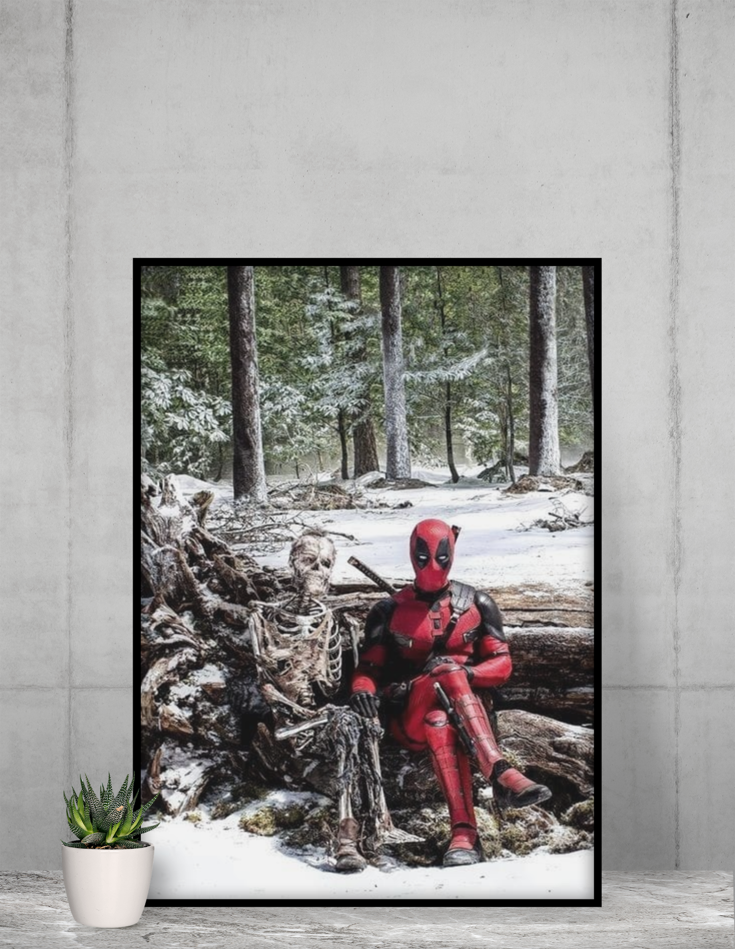 deadpool wall poster by clikie store