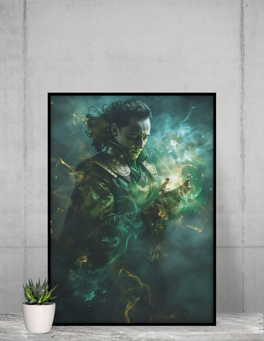 loki marvel wall poster