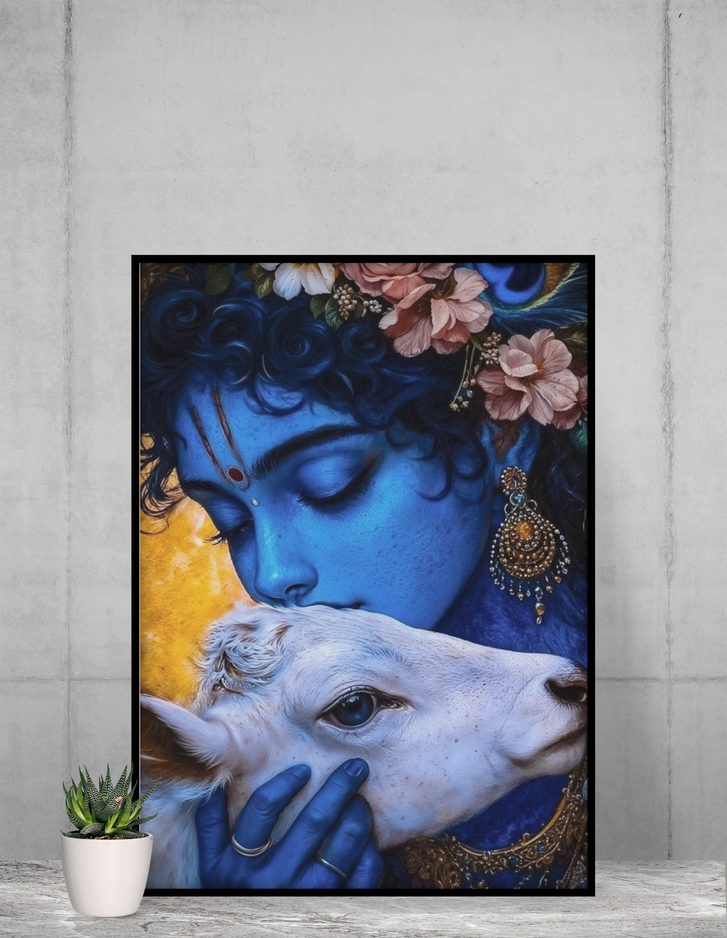 god kanha wall poster